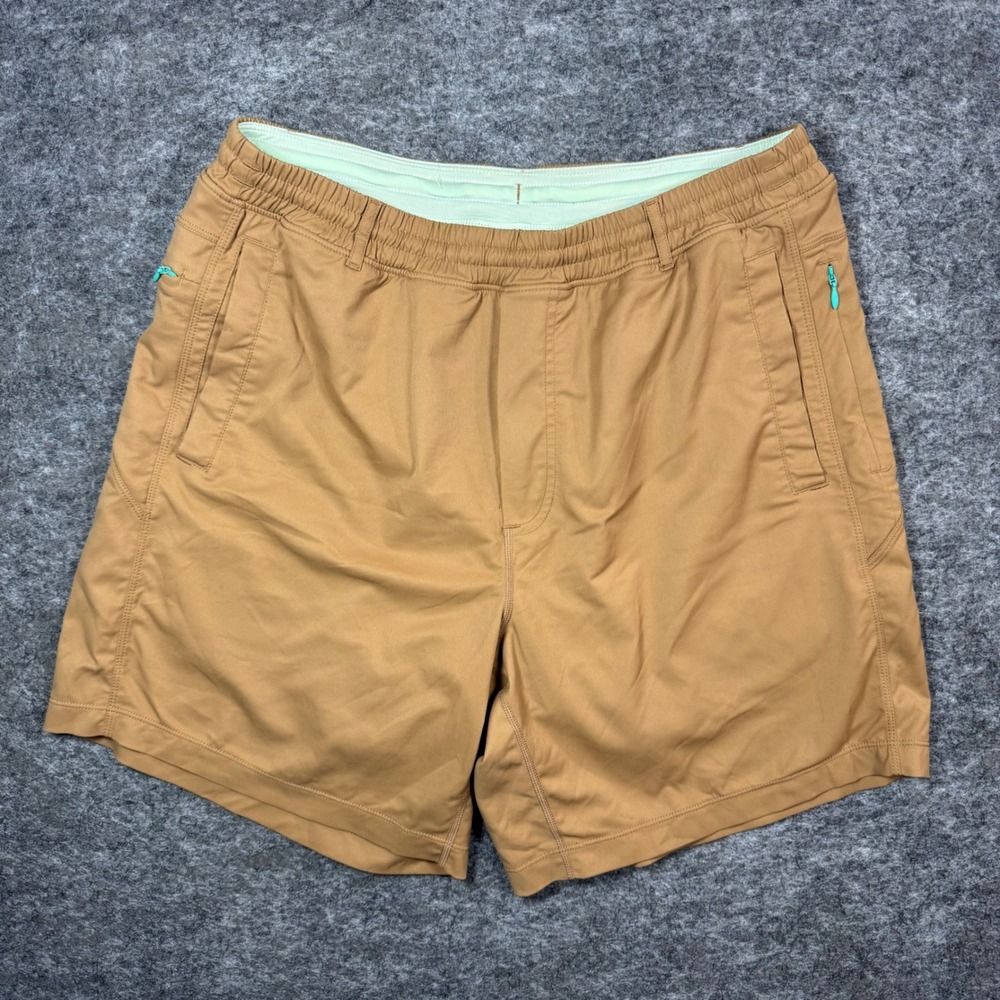 Birddogs Boom Classic Lined Shorts Mens L Tan Pockets 7in inseam Lightweight